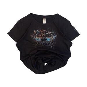 Harley Davidson Women's Filigree‎ Shenandoah Graphic T Shirt Black XL
